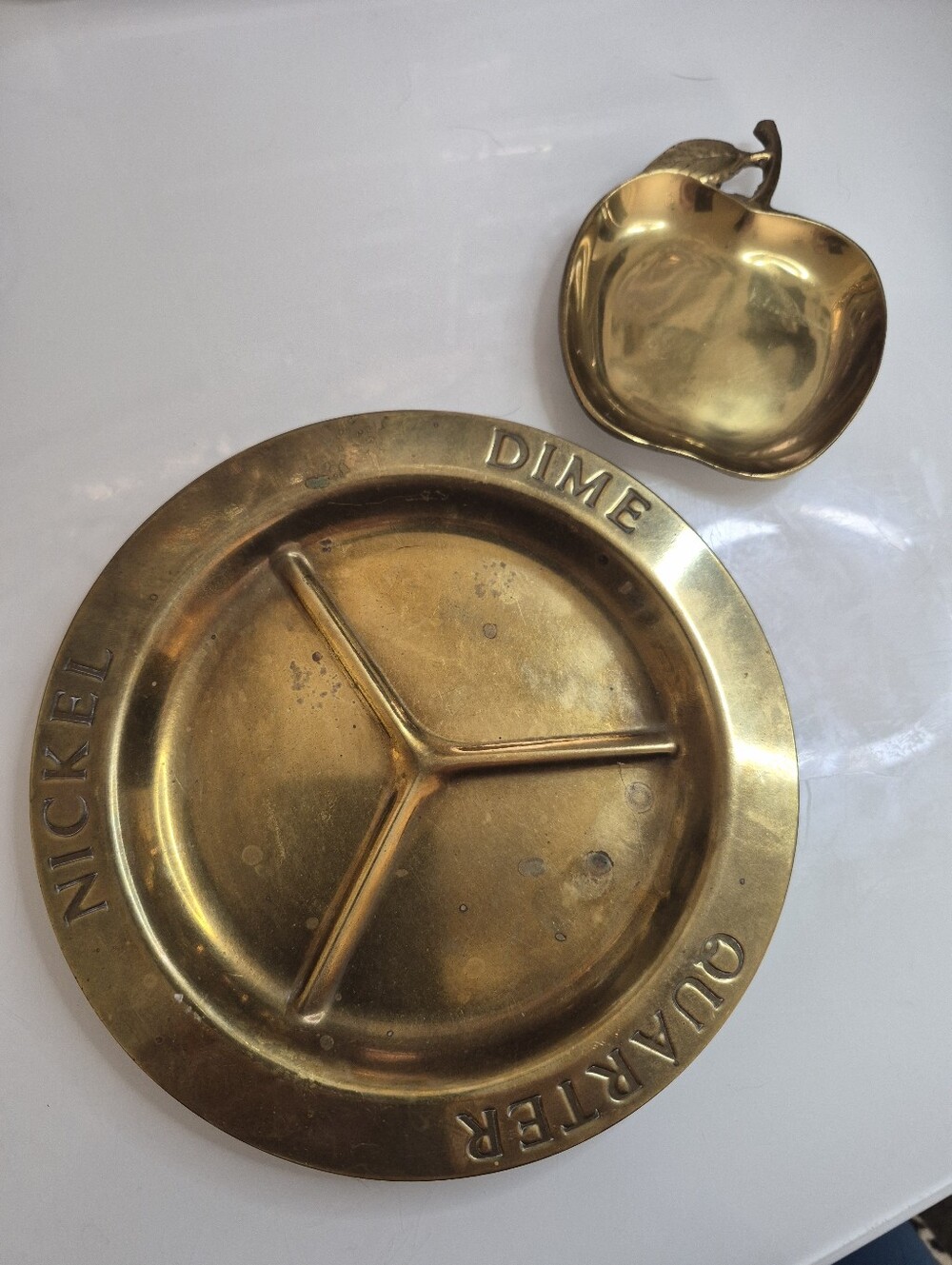 Pair of Brass Trinket Dishes